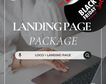 Landing Page Package: Includes Logo, fonts, color palette and landing page with personalized domain, hosting, call to actions and more.