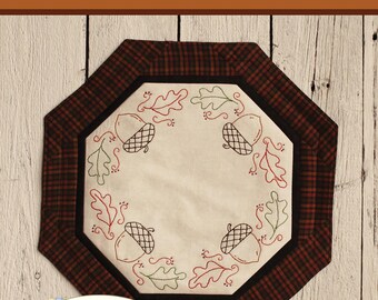 Acorn Hollow Embroidery pattern