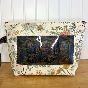 Knitting, Crochet or Embroidery pouch-Small Wildflowers Fancy by Design