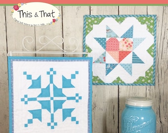 Barn Block Mini Quilt Series January February pattern