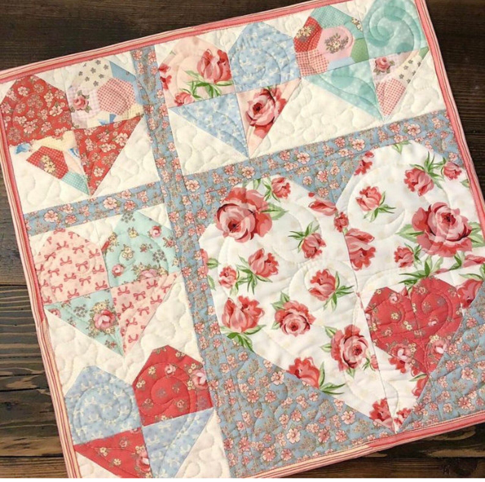 Love Note Mini Quilt Download Pattern - Etsy