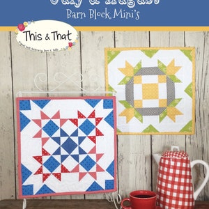 Barn Block Mini Quilt Series July August pattern