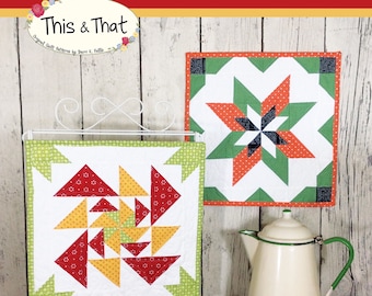 Barn Block Mini Quilt Series September October pattern