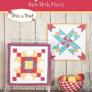 Série de mini courtepointes Barn Block, motif mai-juin