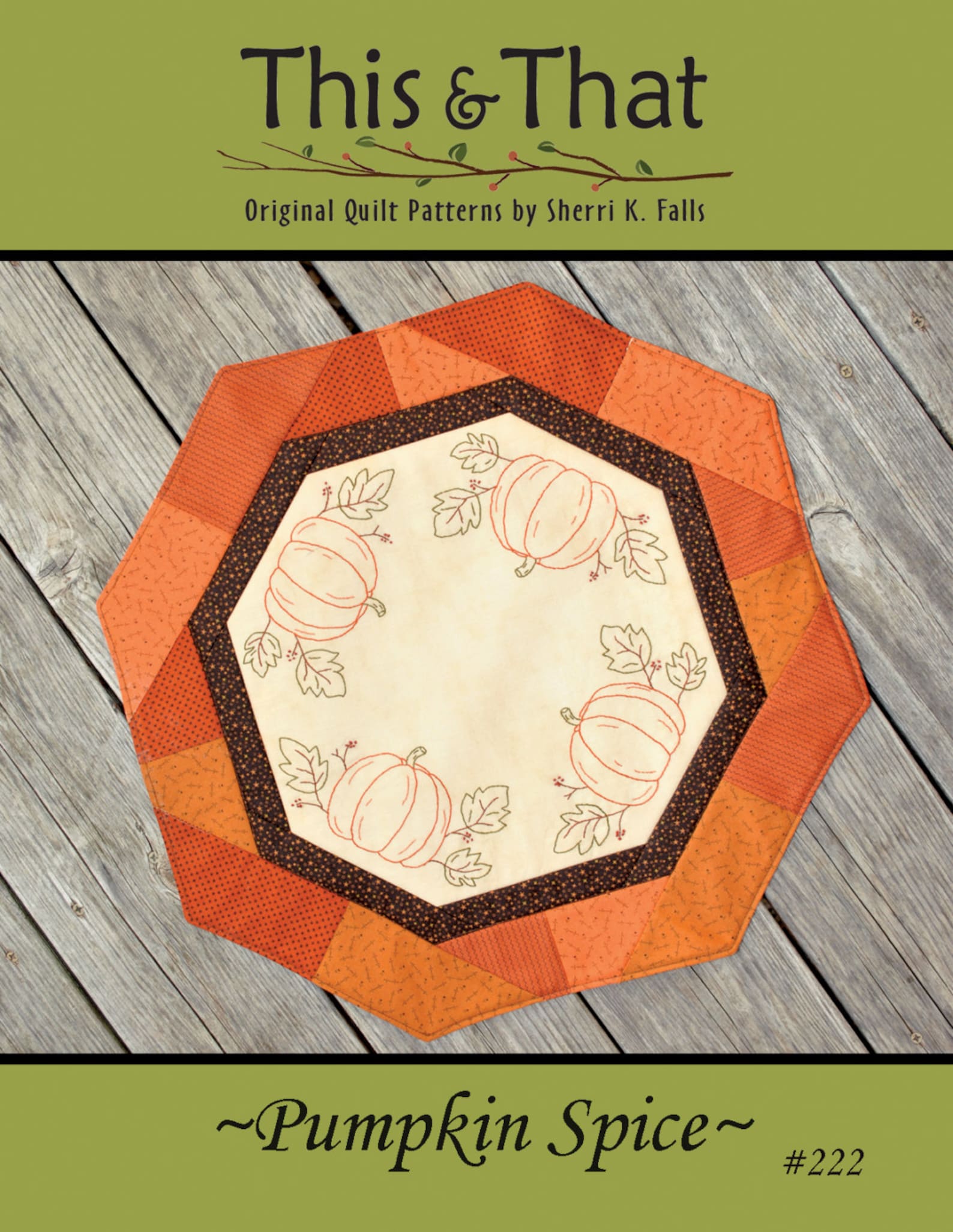 Pumpkin Spice Embroidery Pattern Download - Etsy