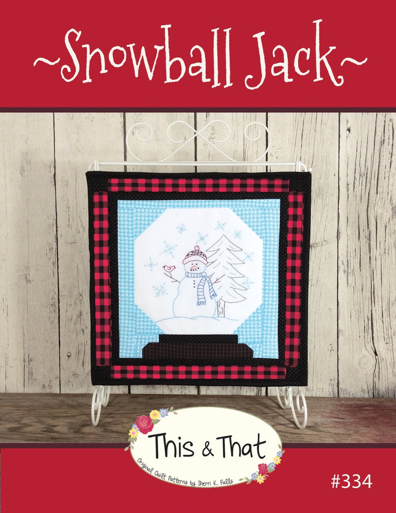 Snowball Jack Embroidery Pattern image 1