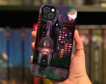 City of Moonlight Magnetic Tough Phone Case | Compatible with MagSafe for iPhone 13, 14, 15, Pro Max | Bookish Inspired Reader Gifts for Her