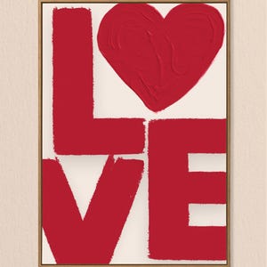 Love Poster, Printable Wall Art, 70s Wall Print, Retro Print, Maximalist Typography Art, Trendy Wall Decor, Trendy Typography Wall Art