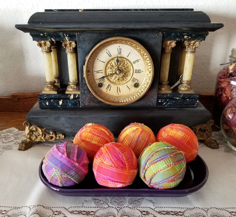 Set of 6 Bright Plaid Bowl Fillers Cheerful Spring / Summer Etsy