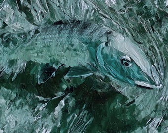 BONEFISH Tropical Fish Fine Art Canvas Giclee Print - Florida ...