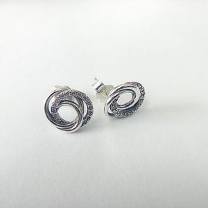 Family Always Encircled Stud Earrings