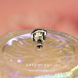 S925 Silver Cartoon Girl Beads, Jewelry Bracelet Beads, Fit Pandora