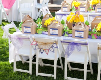 DIY Printable Rapunzel invitation and Party Decorations - Tangled Birthday Party Printables