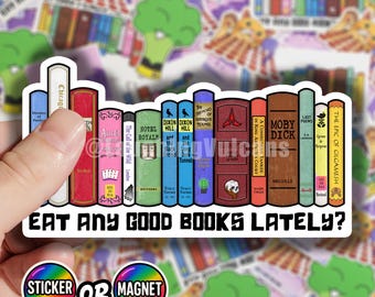 Sticker of magneet: nog wat goede boeken gegeten de laatste tijd?