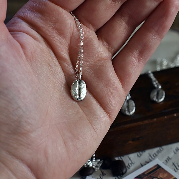 Coffee Bean Necklace Etsy