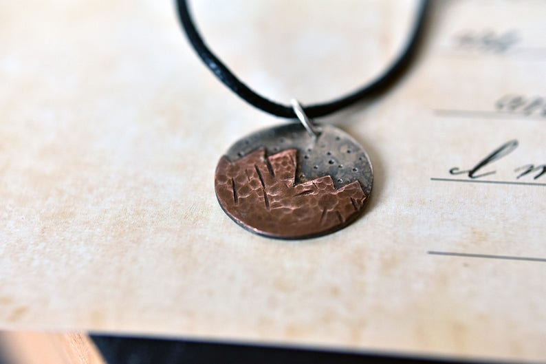 Hiker Necklace Outdoor Gift Camping Gift Hikers Jewelry Etsy