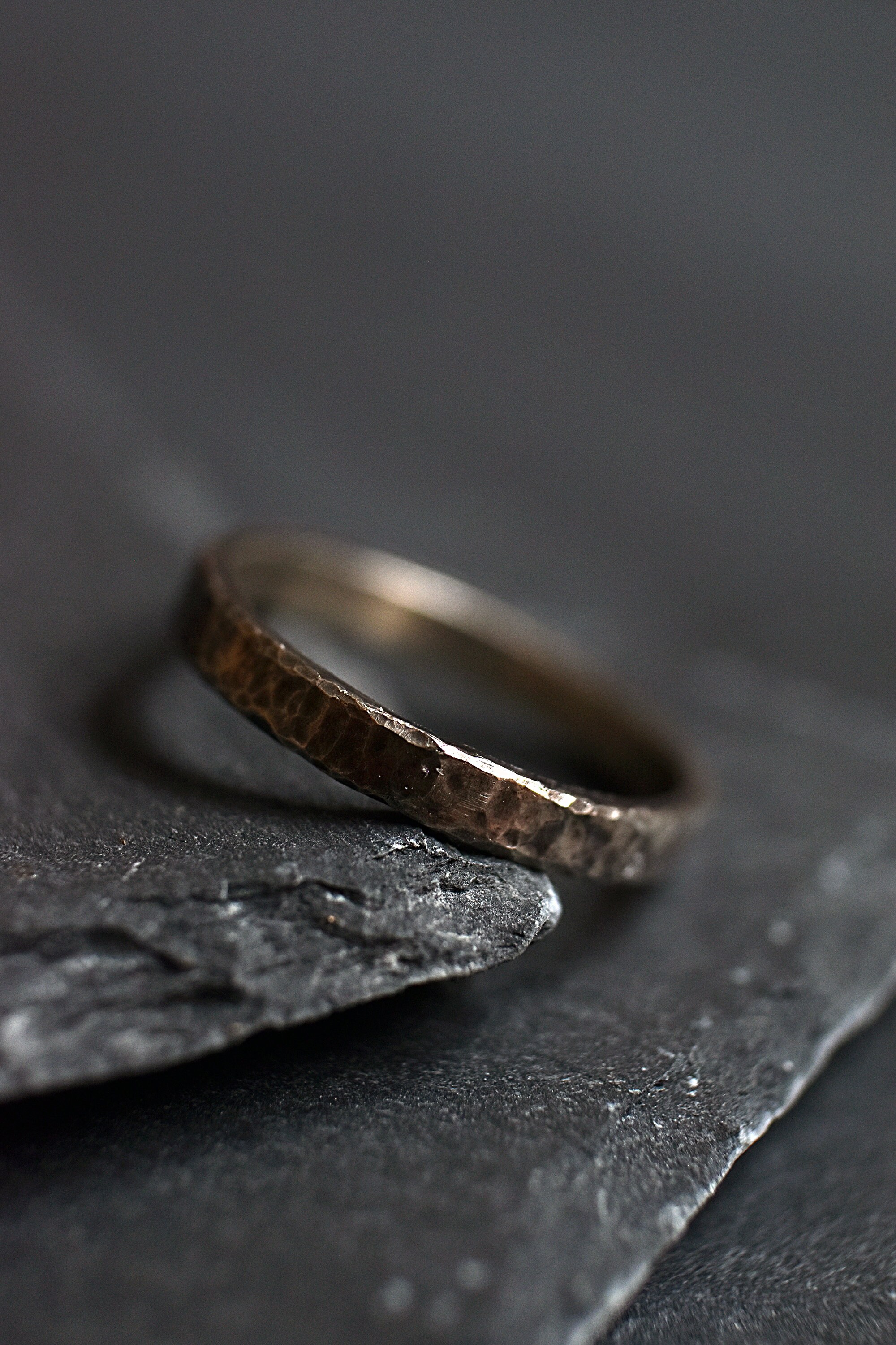 Mens Ring Mens Gift Unisex Ring textured Antique Effect - Etsy UK