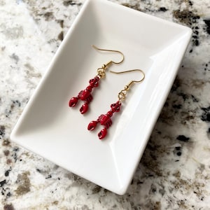 Lobster Earrings, Beach Jewelry