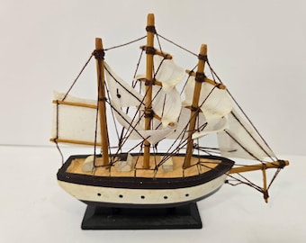 Bark (Bark) – Großes Segelschiff-Miniaturmodell – Nautische Dekoration