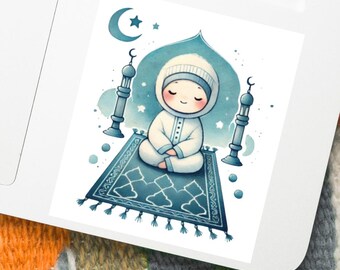 Sticker for Muslim Teen Waterproof Vinyl Decal for Laptop Islamic Stickers Quranic Verses Poster Housewarming Gift for Revert Eid Gift