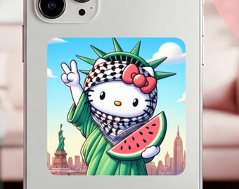 Stickers for Palestine Watermelon Symbol of Palestine Vinyl Decal for Laptop Water Bottle Notebook  Gaza Support Gift for Activist