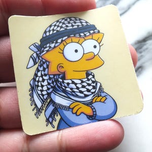 Waterproof Stickers for Palestine Activist with Proceeds going to charities in Gaza Pro Palestine Vinyl Decal for Car Window Bumper