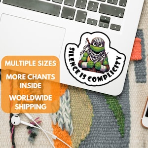Keffiyeh Stickers for Palestine - Pro Palestine Activist Sticker for Laptop, Notebook, Water Bottle - Waterproof Decal for Car Bumper