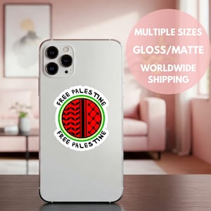 Watermelon Stickers for Palestine Boycott Stickers Free Palestine Water Bottle Decal Palestine Phone Case Stickers Gaza Fundraiser Gifts