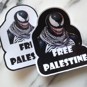 Calcomanía de ventana Palestina gratis para botellas de agua Regalos que apoyan la recaudación de fondos de caridad palestina Calcomanías de Gaza impermeables para computadora portátil Kuffiya