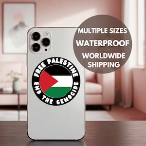 Stickers Palestine Pro brillants - Sticker drapeau palestinien pour bouteille d'eau, pare-chocs, ordinateur portable, carnet de notes - Stickers Palestine gratuits