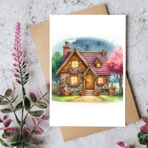 Moving Home Greeting Card Personalised Congratulations on New Adventures and Memories Gift Card Custom House Moving Card Watercolor Card