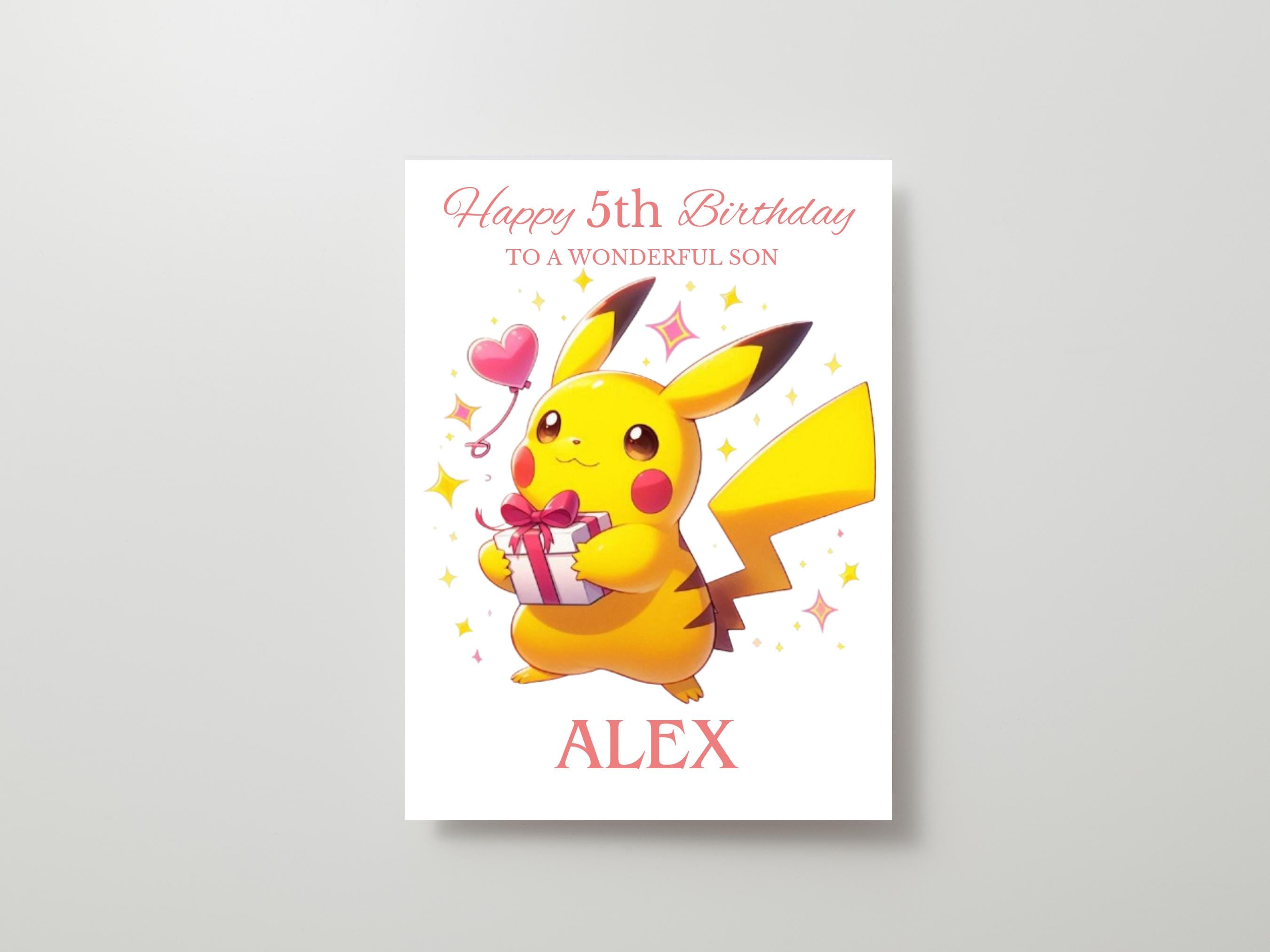 ピカチュウ HAPPY BIRTHDAY カード Personalized Pikachu Birthday Card | Pokemon Greeting Card - Etsy 日本