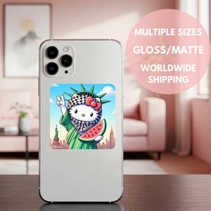Naklejki winylowe Palestine Kuffiyah na szybę samochodu Darmowe naklejki Palestine Watermelon Hello Kitty na Kindle Pro Magnes na lodówkę Palestine Gaza