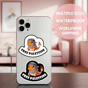 Gratis Palestijnse waterdichte Pokemon-stickers autobumper Palestijnse vinylstickers voor Palestijnse solidariteit en steun met opbrengst naar Gaza