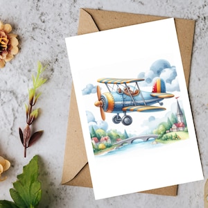 Carte d'anniversaire pour pilote Carte de remise des diplômes pour ingénieur en aérospatiale Carte d'anniversaire pour mari Carte de rétablissement pour papa