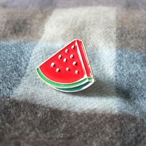 Pro Palestine Watermelon Enamel Pin for Activist - Free Palestine Badge for Backpack - Subtle Protest Pin for Gaza Supporter