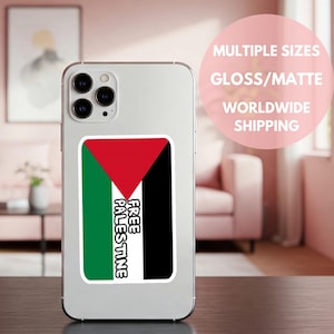 Sticker vlag Palestina voor iPhone - Gratis Palestijnse waterdichte stickers voor autobumper, laptop en notebook - cadeau in solidariteit met Gaza
