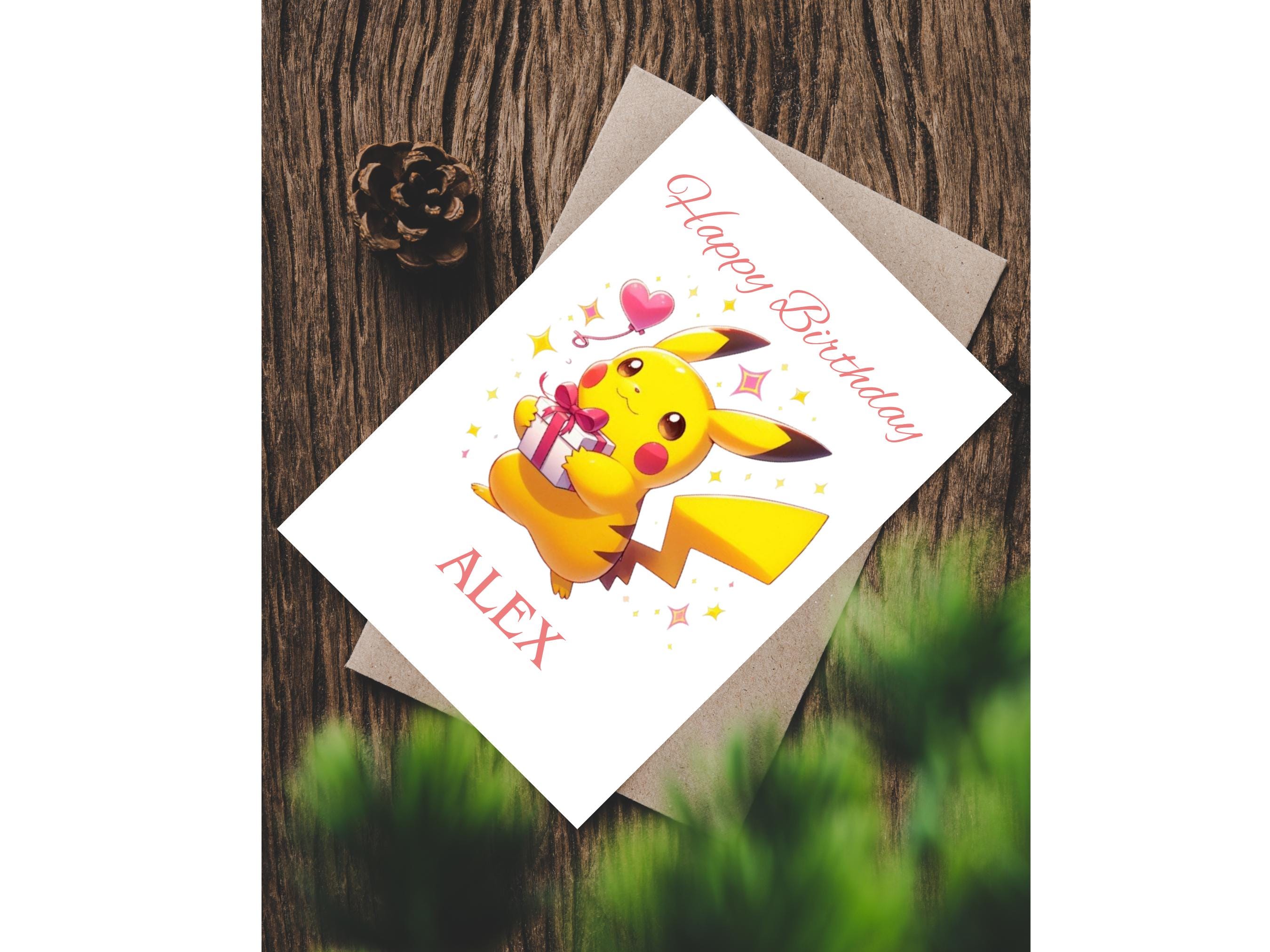 ピカチュウ HAPPY BIRTHDAY カード Happy birthday pikachu card - Etsy 日本