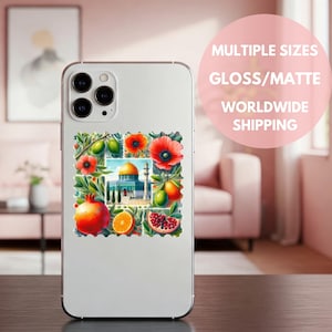 Palästina Wassermelone Aufkleber iPhone Hülle Geschenke unterstützen Palästina Symbol Free Palästina Aufkleber palästinensische Mohnblume Aufkleber Falasteen Olive