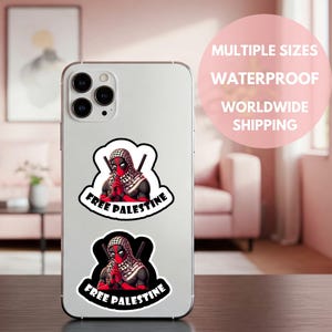 Adesivo per paraurti palestinese Pacchetto adesivi palestinese Adesivo palestinese per telefono Adesivi palestinese per beneficenza Adesivi per laptop arabi