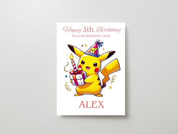 ジャンボカード ポケモンカード ピカチュウ 誕生日 birthday BW-P __のピカチュウ： おたんじょうび ジャンボカード | BW-Pプロモ