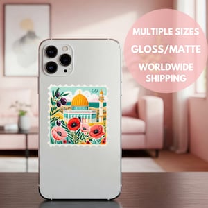 Free Palestine Vinyl Decals for Laptop Bulk Palestine Solidarity Stickers Free Falasteen Stickers Free Gaza Vinyl Decal for Phone Case