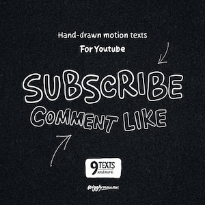 Animazione del pulsante Iscriviti per YouTube – Modello di sovrapposizione video per creatori di contenuti (testo strutturato)