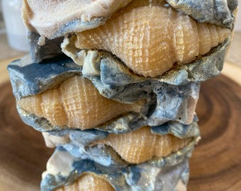 Midnight Storm Natural Soap - Vegan Handcrafted Artisan Cold Process Soap - Unique Premium Quality Beach Themed Soap | Artisan Gift Ideas