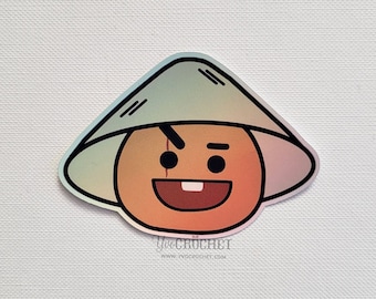 BT21 Shooky "Daechwita" - Holographic Vinyl Sticker