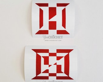 Zestaw naklejek J-Hope Hope On The Stage – czerwony połysk lub błyszczący