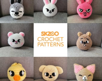 【ひつじページ】リービット SKZOO リービットかぎ針編みパターン - Etsy 日本