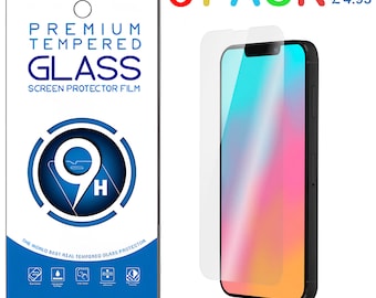 3×Pack iPhone 16 15 14 13 12 11 Pro Max XR X XS MAX SE2 Screen Protector Gorilla Tempered Glass