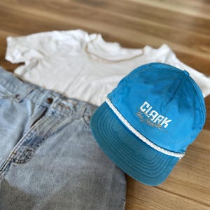 Electric Blue 90s Vintage Hat