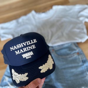 Vintage Nashville Marine Trucker Hat - Gereinigt und desinfiziert - hervorragender Zustand